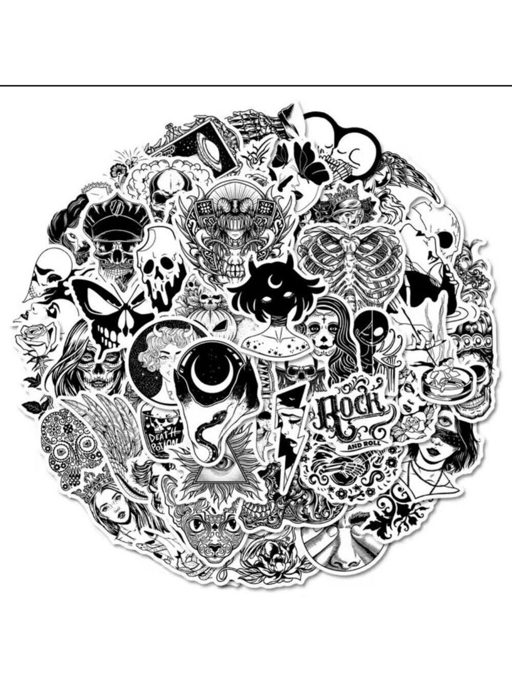 2/$10 25 Piece Gothic Sticker Set - Picture 6 of 6